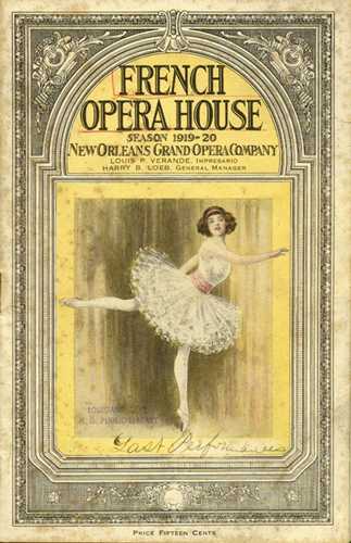 French Opera House Season 1919-20 Last Program